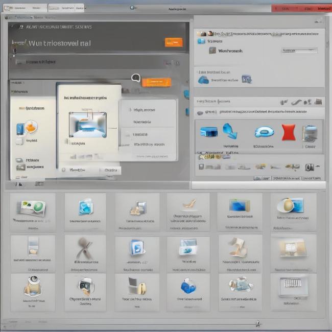 Giao diện Control Panel trên máy tính Windows