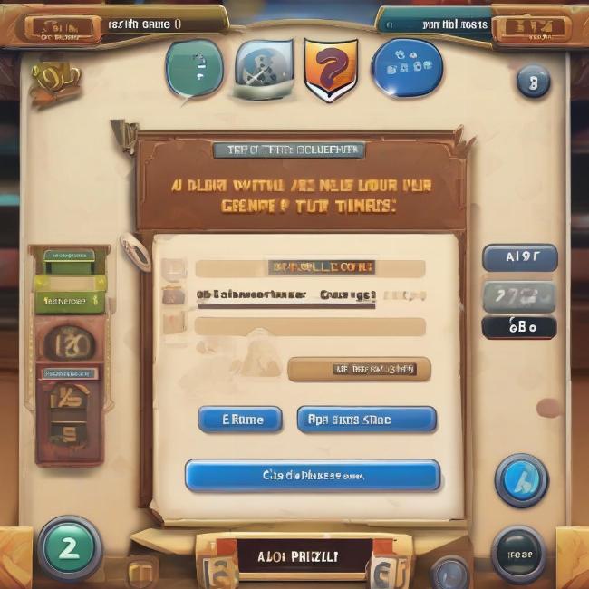 Minh hoa giao dien game trac nghiem can toc voi dong ho dem nguoc