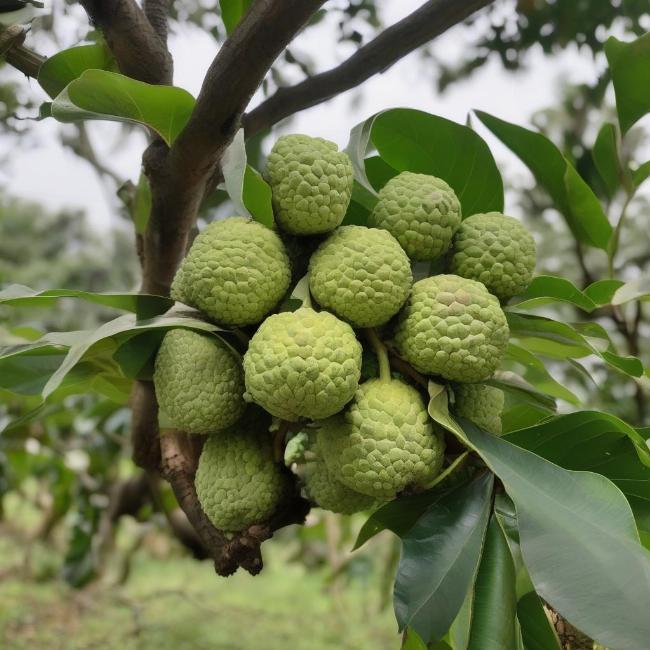 quả na không hạt sai trĩu trên cành
