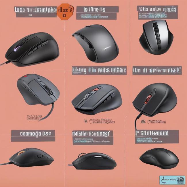 So sánh các mẫu chuột máy tính khác nhau trên Lazada