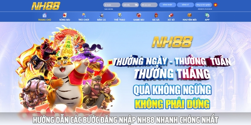 Quy trình 3 bước đăng nhập NH88 siêu tốc cho bạn mới Quy trình 3 bước đăng nhập NH88 siêu tốc cho bạn mới