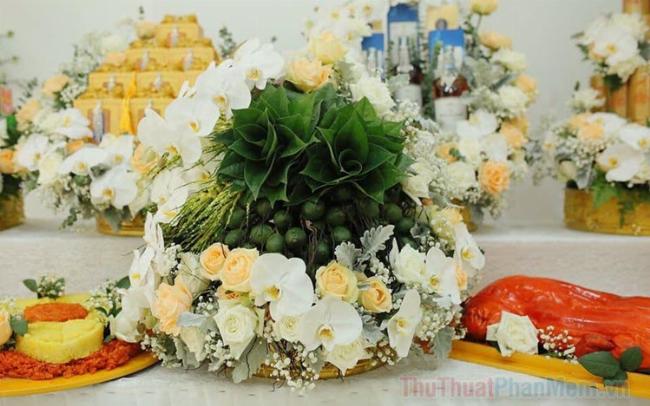Hinh anh truyen thong trap an hoi Ha Noi dep, mang y nghia may man